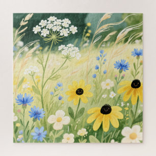 Whimsische Wildblumenwiese