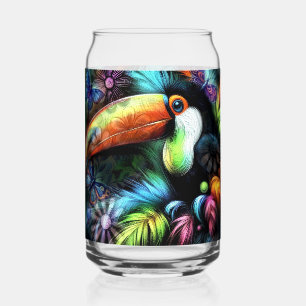 Whimsischer Abstrakt Toucan Bird Toucans Aquamarin Dosenglas