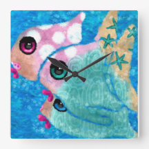 Whimsischer Abstrakter Fischstrand Nautical Aquama