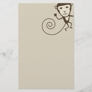 Whimsischer Affe Briefpapier