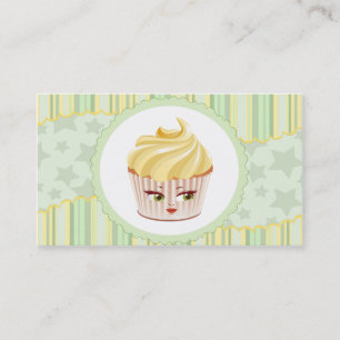 Whimsischer Bakery Cupcake Business Card Visitenkarte