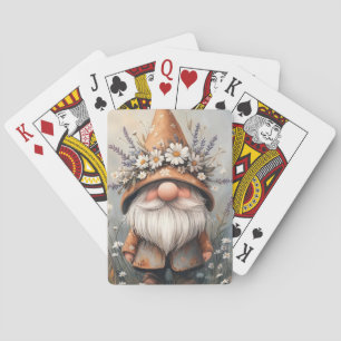 Whimsischer Blume Gnome: Adorable Water Color Art Spielkarten