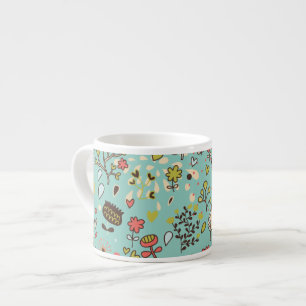 Whimsischer Blumengarten Espressotasse