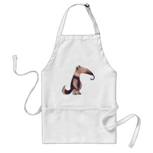 Whimsischer Cartoon Anteater Art Schürze