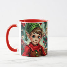 Whimsischer Cartoon-Elf | Weihnachten Personalisie