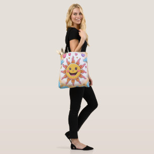 Whimsischer Cartoon Wetterkunst für Kinder Tasche