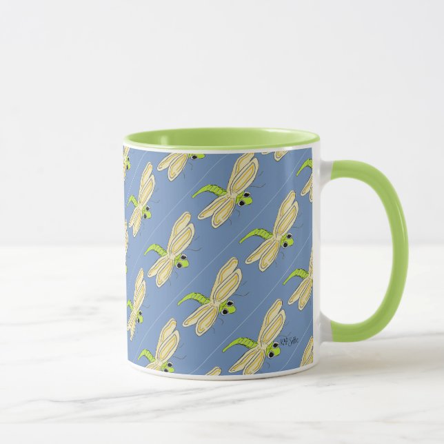 Whimsischer Dragonfly Tasse (Rechts)