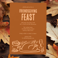 Whimsischer Erntedank Friendsgiving Dinner Party