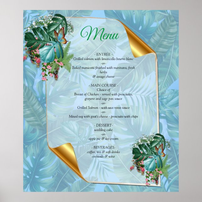 Whimsischer Fantasiewelt mit tropischem Geschmack Poster (Vorne)