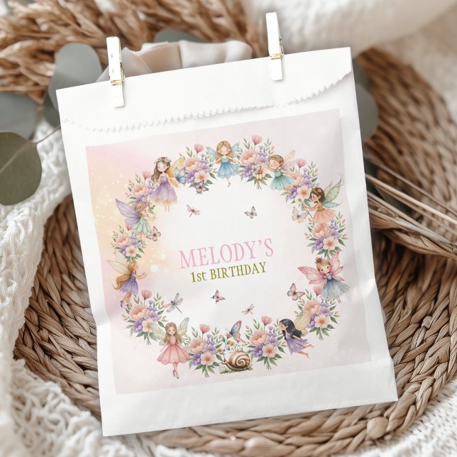 Whimsischer Feengarten zum 1. Geburtstag  Geschenktütchen (Von Creator hochgeladen)
