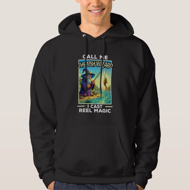 Whimsischer Fischereiassistent Hoodie (Vorderseite)