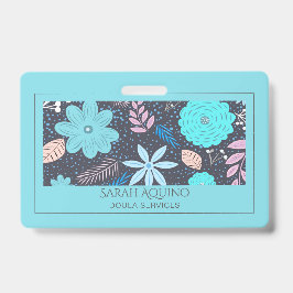 Whimsischer Floral Doula oder Midfrau Ausweis