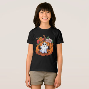 Whimsischer Halloween Pumpkin Playful Ghost T - Sh Tri-Blend Shirt