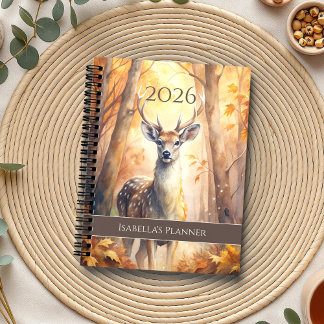 Whimsischer Herbst Hirsch - Saisonfairycore Planer