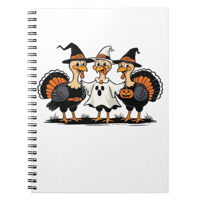 Whimsischer Herbstpatchwork Pumpkin Cosy Fall Flor Notizblock (Vorderseite)
