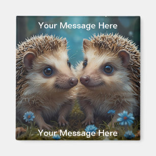 Whimsischer Igel in der Liebe Magnet