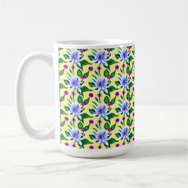 Whimsischer Jugendstil Floral Wasserfarben Muster Kaffeetasse
