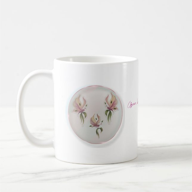 Whimsischer Kaffeekaffee Tasse (Links)