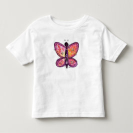 Whimsischer Lila Schmetterling Kleinkind T-shirt