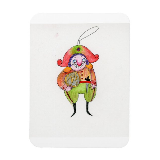 Whimsischer Nutcracker Magnet (Vertikal)