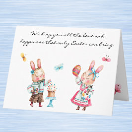Whimsischer Ostersegnungskarte Karte