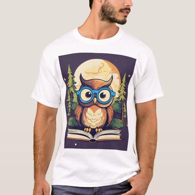 Whimsischer Owl Wonderland T - Shirt (Vorderseite)
