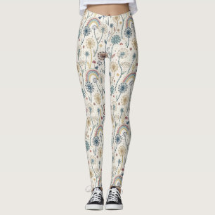 Whimsischer Regenbogen und botanische Lüsterne (2) Leggings