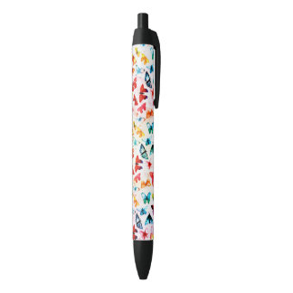 Whimsischer Regenbogenwald Butterfly Wasserfarbe Kugelschreiber