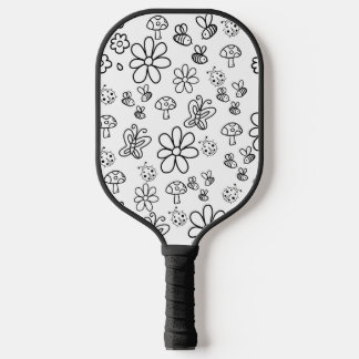 Whimsischer Sommer Pickleball Schläger