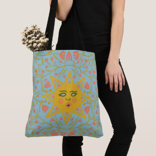 Whimsischer Sonnenschein und Weintrauben Boho Must Tasche