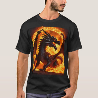 "Whimsischer T - Shirt der Wasserfarbe des Drachen