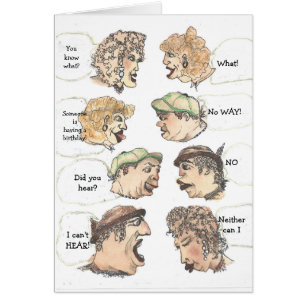 Whimsischer Typ und Gals humorvoller Geburtstag