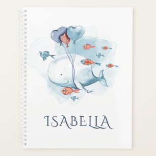 Whimsischer Wal und Fische Planer