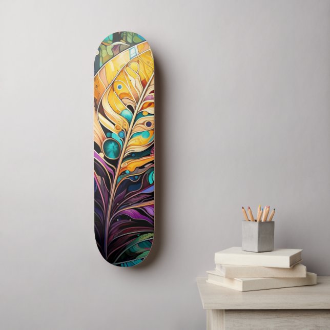 Whimsischer Wald Skateboard (Wandkunst)