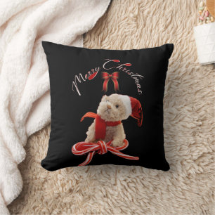 Whimsischer Weihnachtsbär Niedlich Teddy Bär Kissen