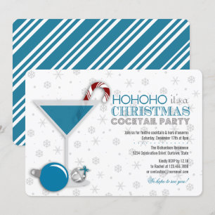 Whimsischer Weihnachtscocktail Party Einladung