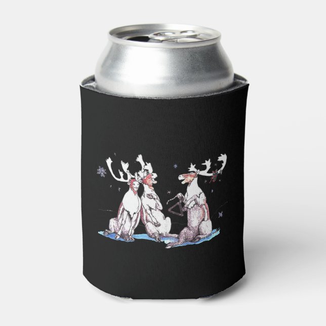 Whimsischer Weihnachtsgesang Karibik Dosenkühler (Kanne Vorderseite)