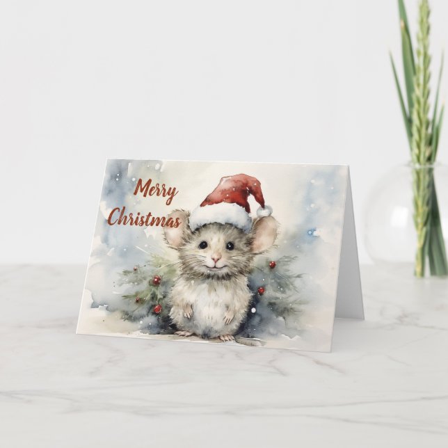 Whimsischer Weihnachtskarte Karte (Vorderseite)