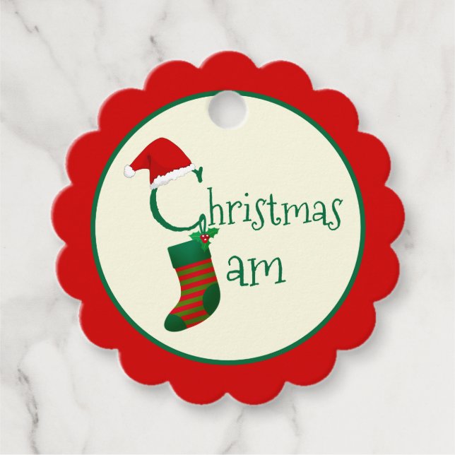Whimsischer Weihnachtsmarsch schreiben auf Geschen Geschenkanhänger (Vorderseite)