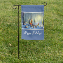 Whimsischer Weihnachtswald Szene