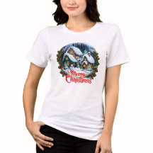 Whimsischer Winter Village Snow Globe