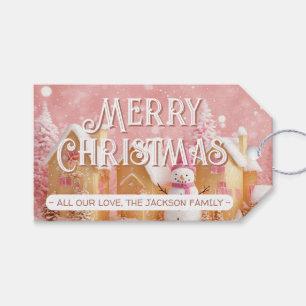 Whimsischer Winter Wonderland Geschenkanhänger