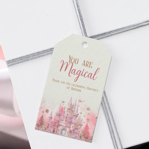 Whimsischer Winterdrucker Märchen Erster Geburtsta Geschenkanhänger