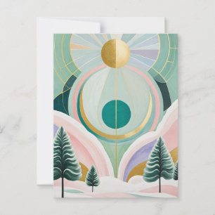 Whimsischer Wintertraum Postkarte