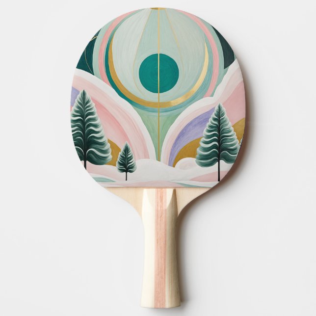 Whimsischer Wintertraum Tischtennis Schläger (Vorderseite)