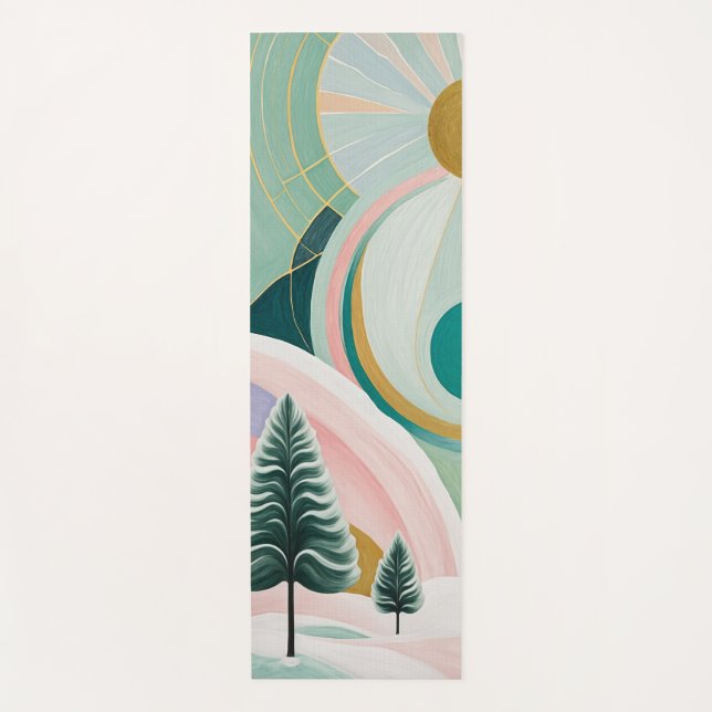 Whimsischer Wintertraum Yogamatte (Vorderseite)