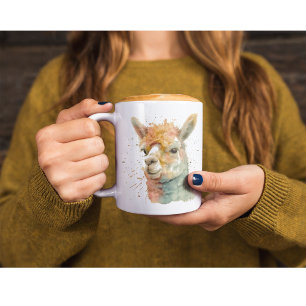 Whimsisches Alpacas Kaffeetasse