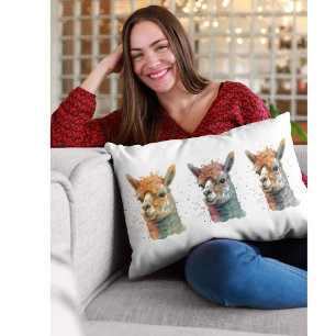 Whimsisches Alpacas Lendenkissen
