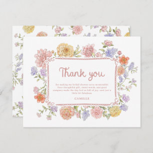 Whimsisches Brautparty Dankeskarte