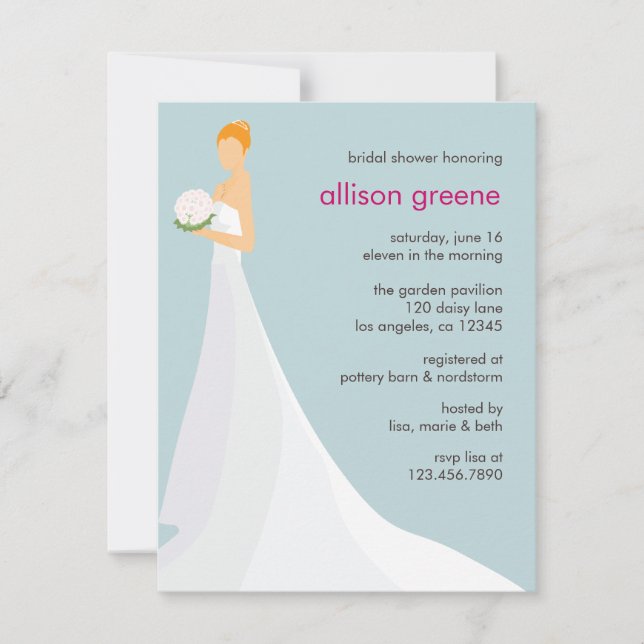 Whimsisches Brautparty Einladung (Vorderseite)